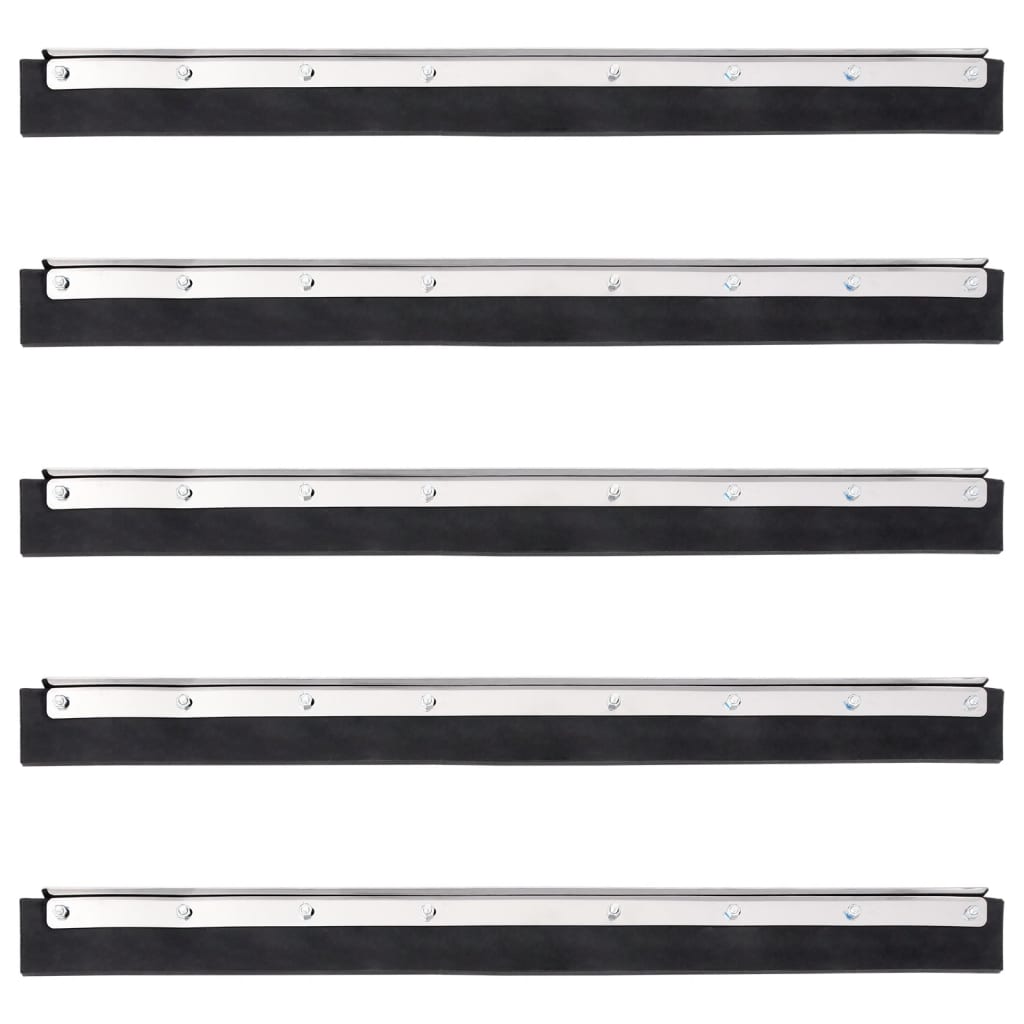 Floor Squeegee Heads 5 Pcs Steel And Rubber
