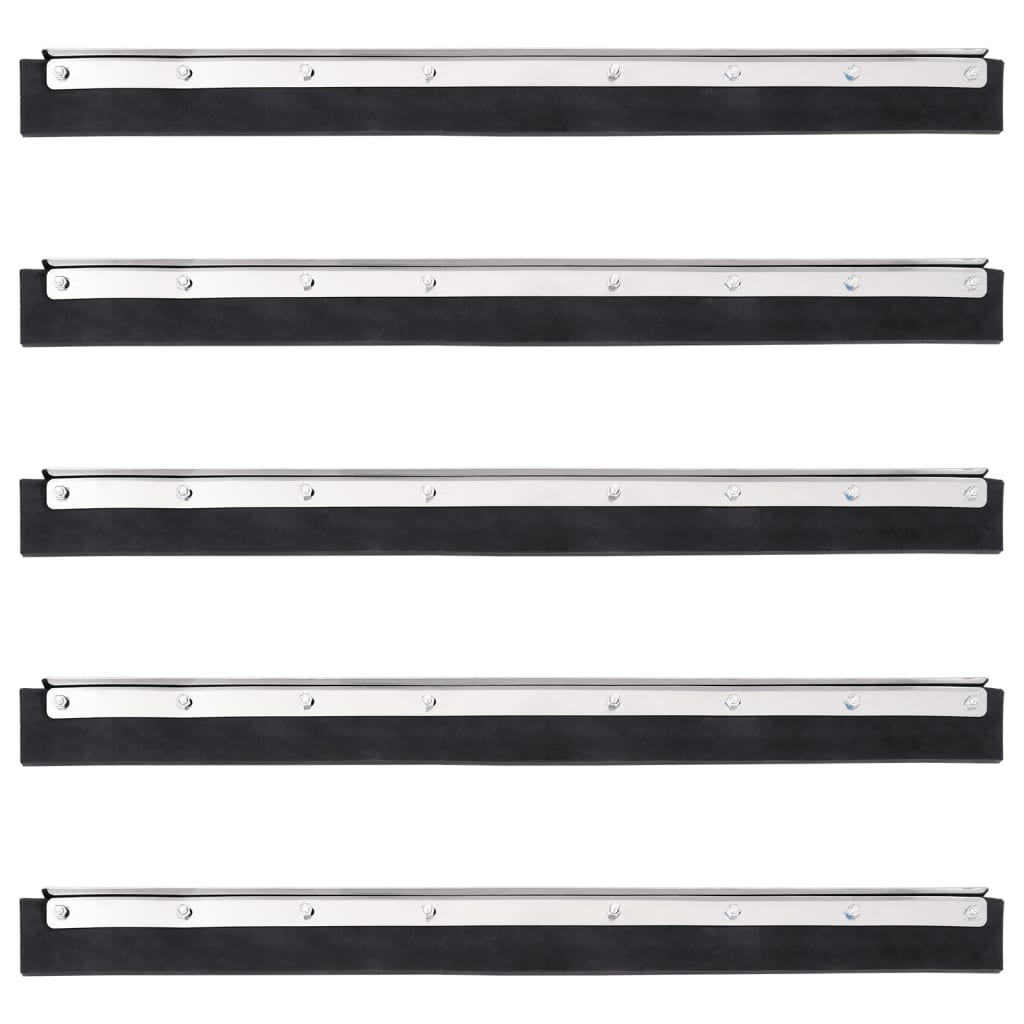 Floor Squeegee Heads 5 Pcs Steel And Rubber