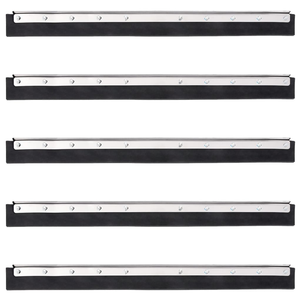 Floor Squeegee Heads 5 Pcs Steel And Rubber