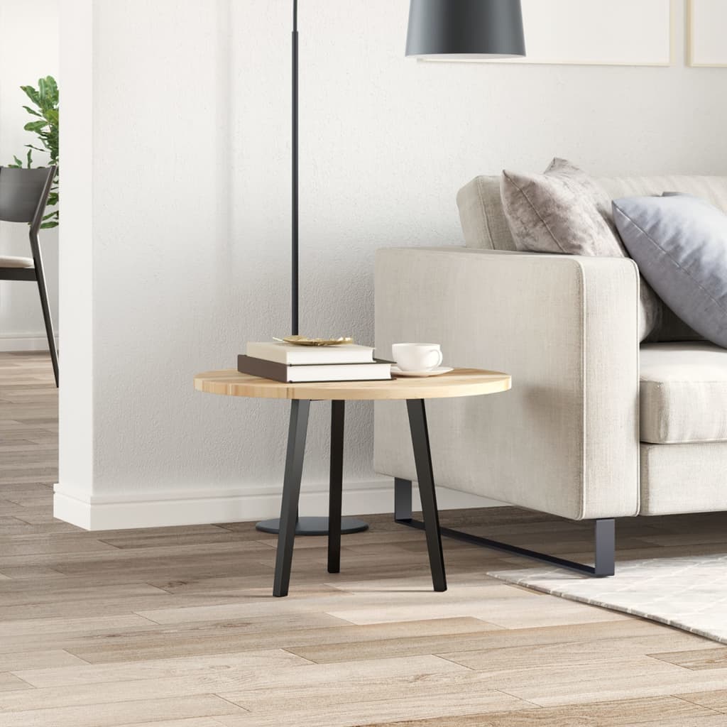 Table Top Round Ø60X2 Cm Solid Wood Acacia