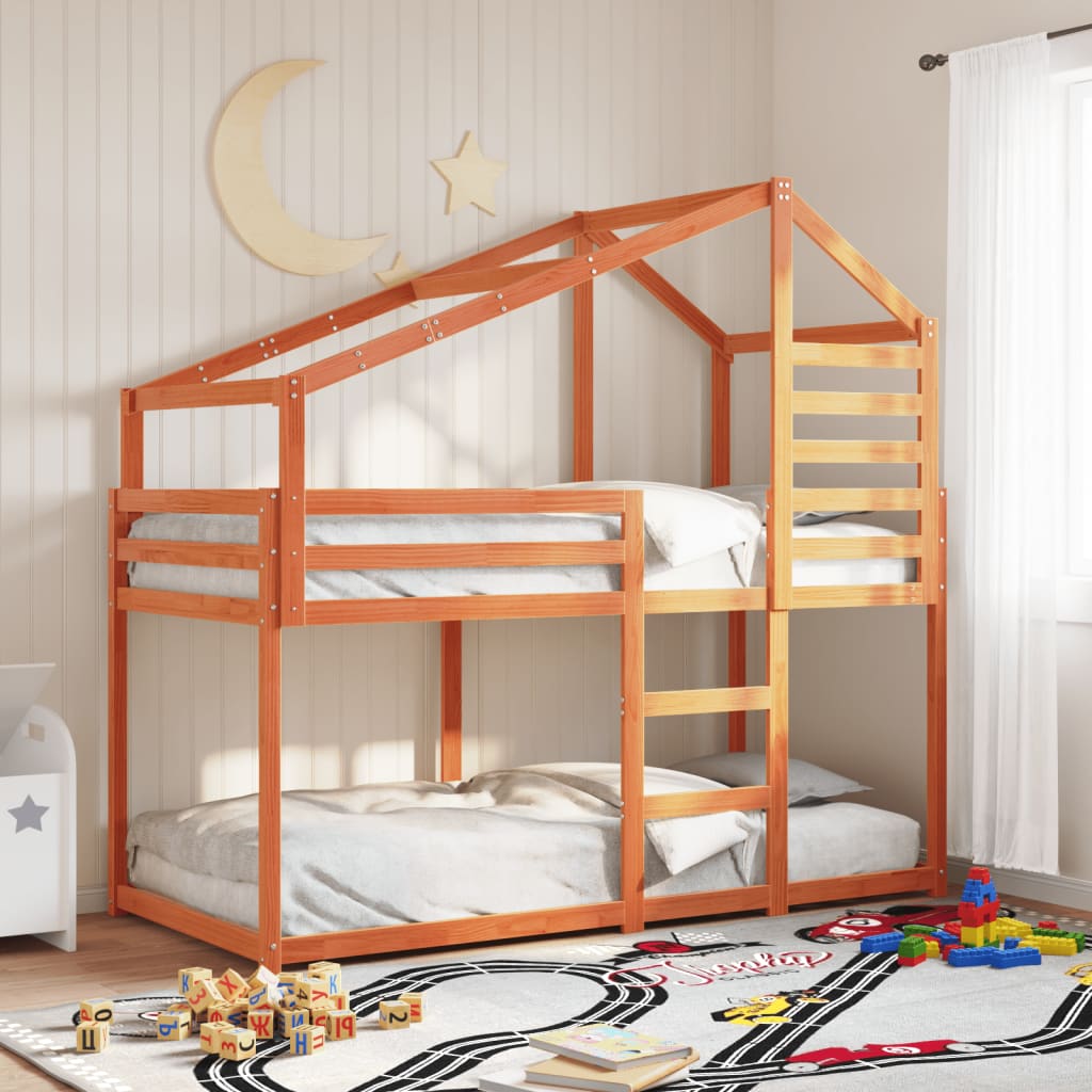 Bunk Bed Without Mattress Solid Wood Pine