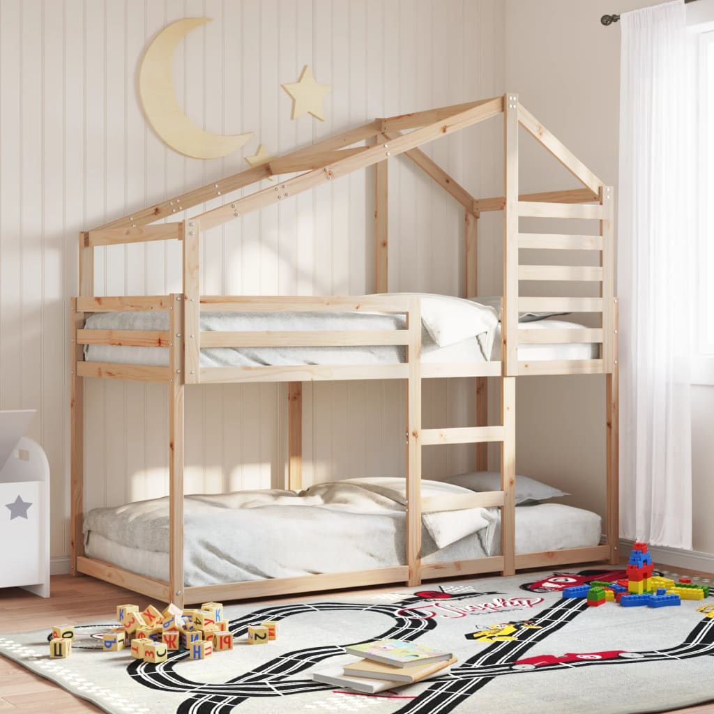 Bunk Bed Without Mattress Solid Wood Pine