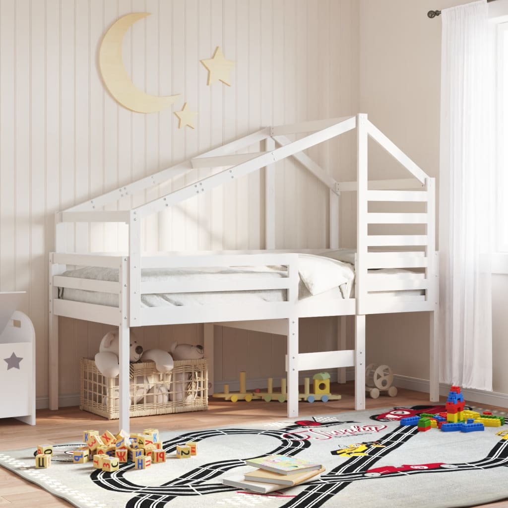 High Sleeper Bed Without Mattress Solid Wood Pine