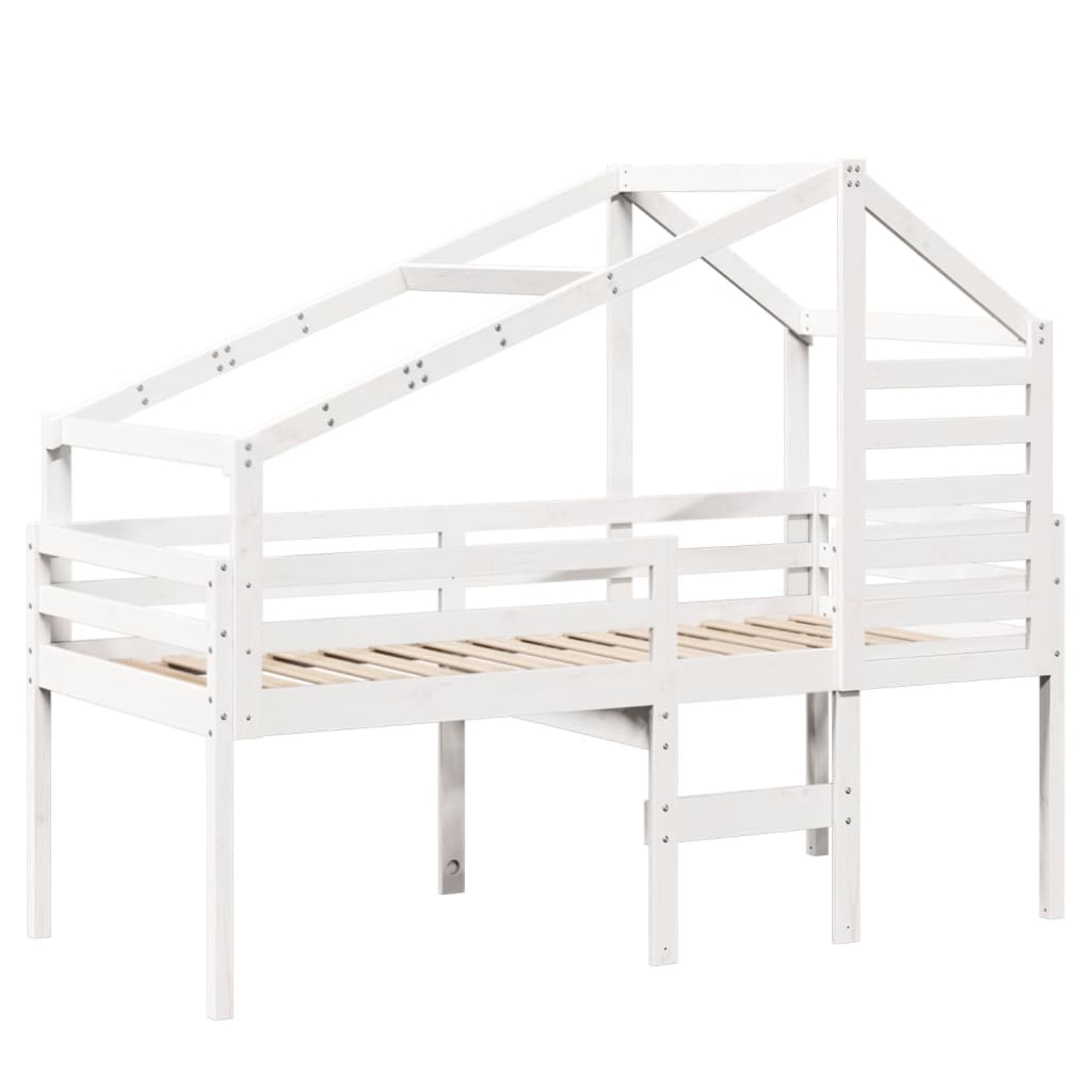 High Sleeper Bed Without Mattress Solid Wood Pine