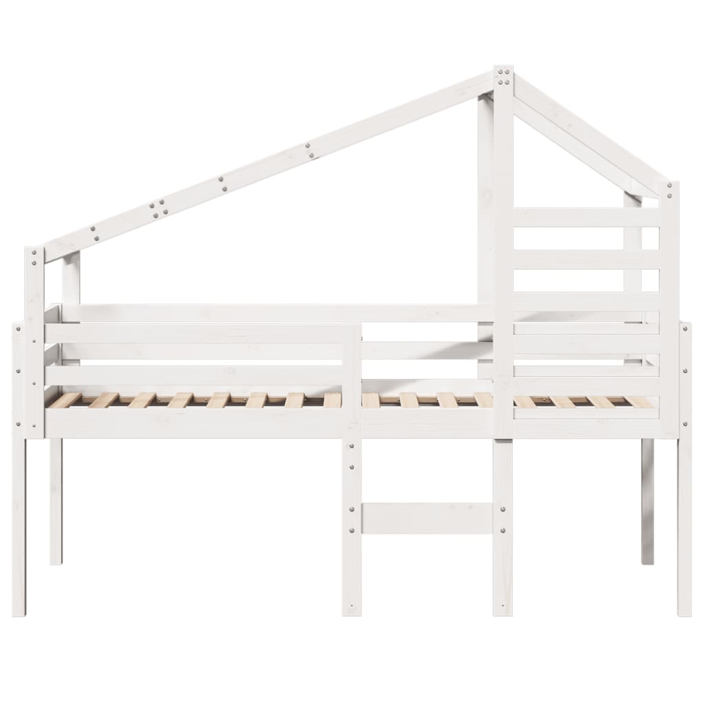 High Sleeper Bed Without Mattress Solid Wood Pine