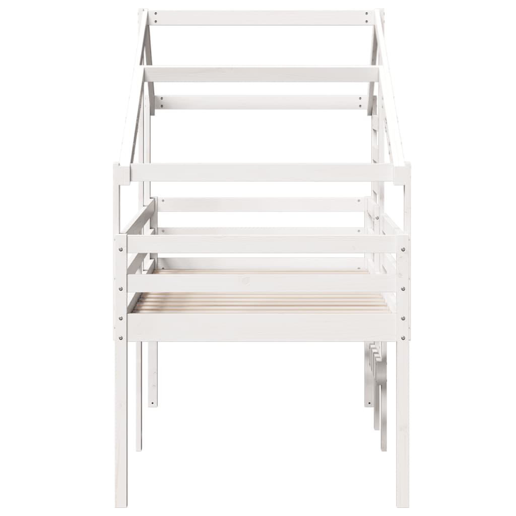 High Sleeper Bed Without Mattress Solid Wood Pine