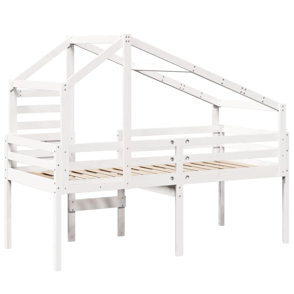 High Sleeper Bed Without Mattress Solid Wood Pine
