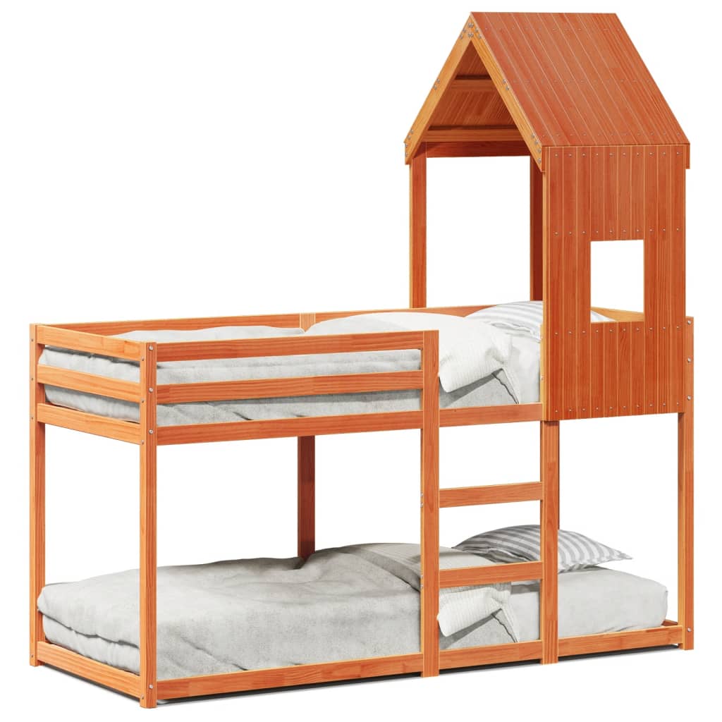 Bunk Bed Without Mattress Solid Wood Pine