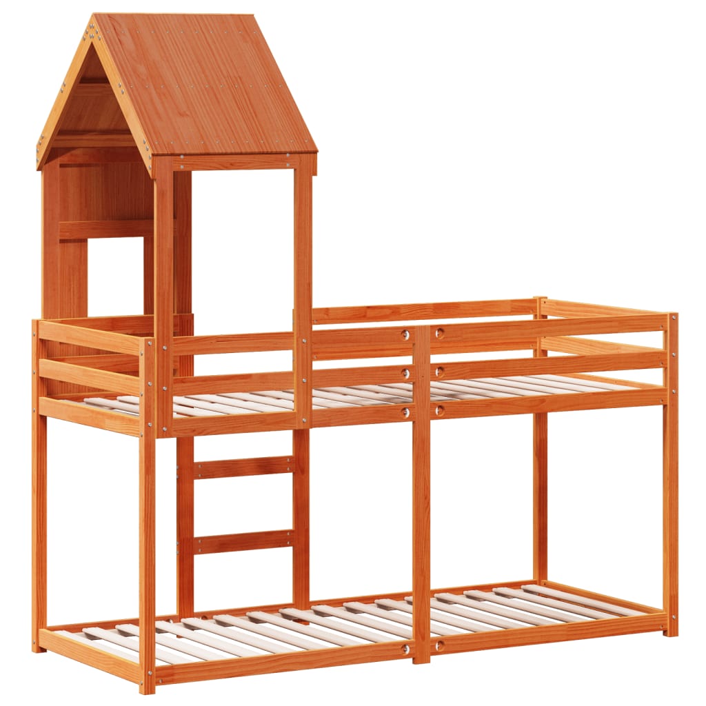 Bunk Bed Without Mattress Solid Wood Pine