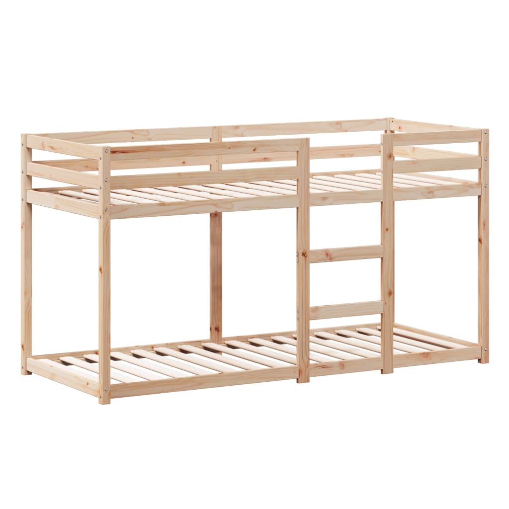 Bunk Bed Without Mattress Single Solid Wood Pine