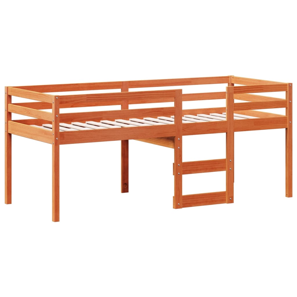 High Sleeper Bed Without Mattress Small Single Solid Wood Pine