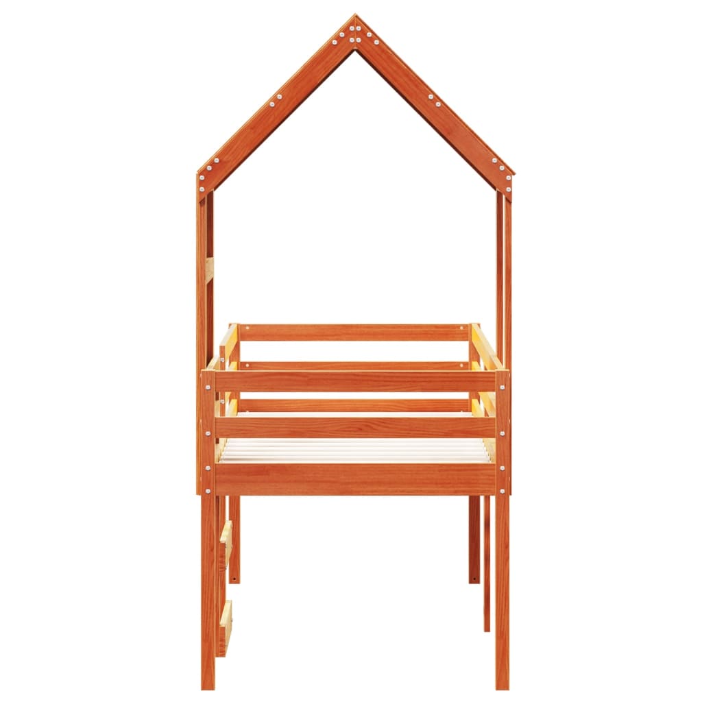 High Sleeper Bed Without Mattress Small Single Solid Wood Pine