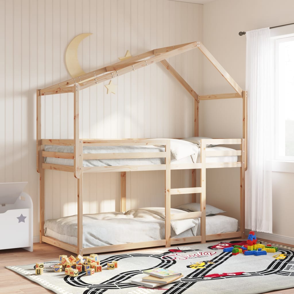 Bunk Bed Without Mattress Solid Wood Pine