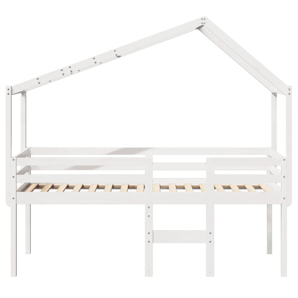 High Sleeper Bed Without Mattress Solid Wood Pine