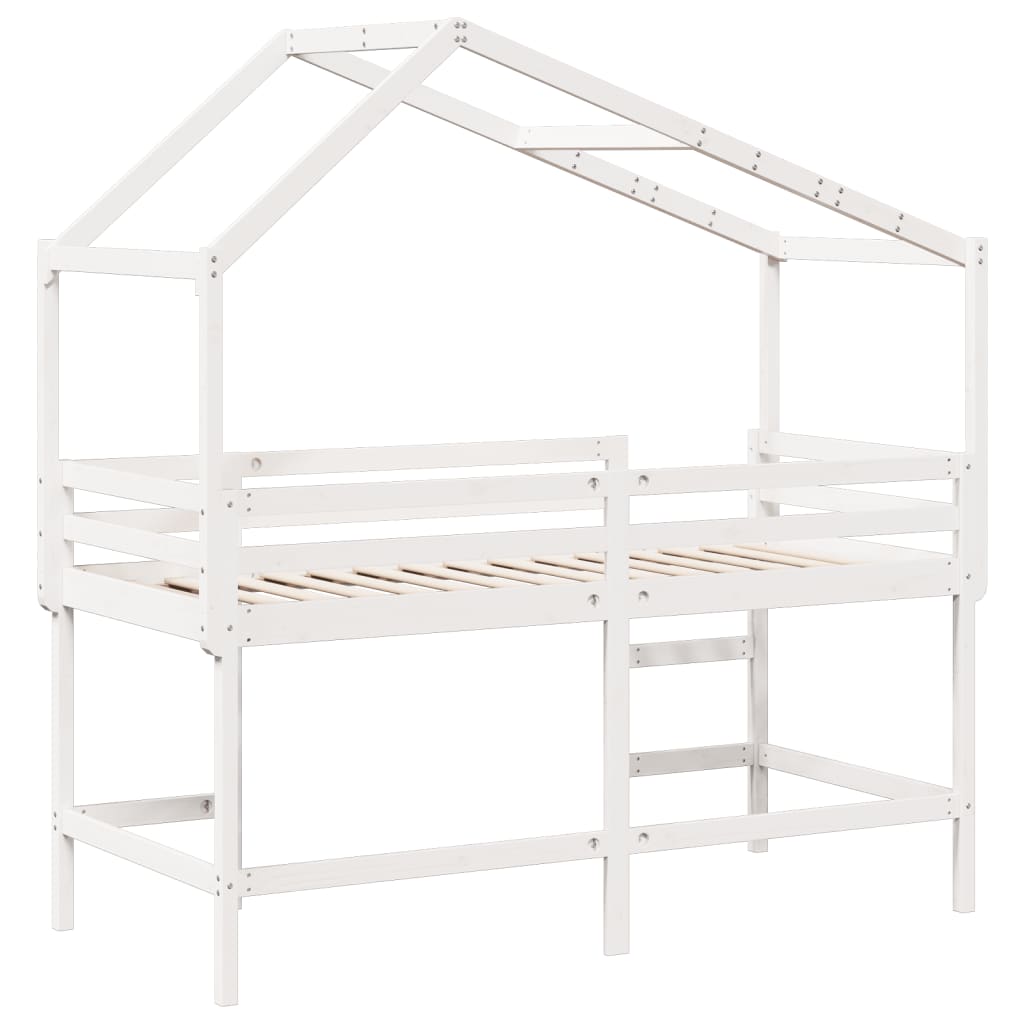 Loft Bed With Ladder And Roof Without Mattress Single