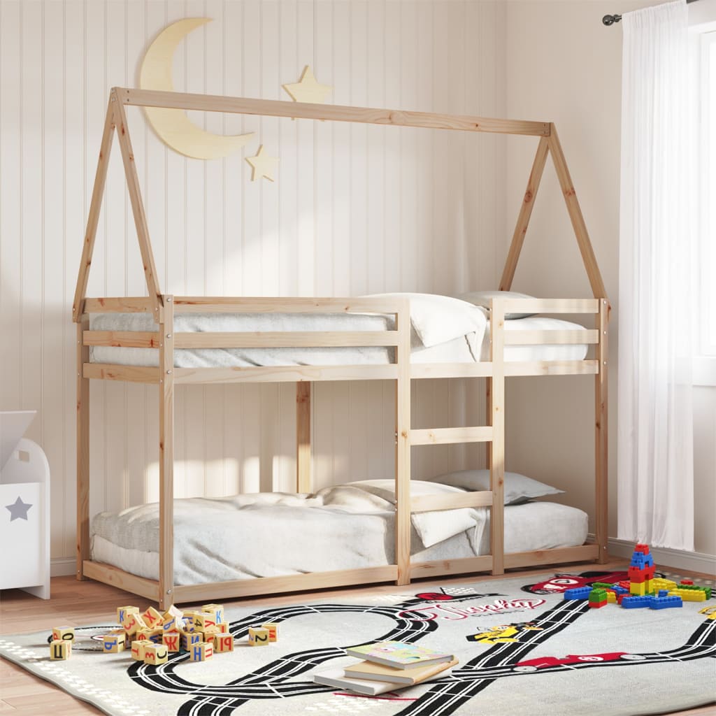 Bunk Bed Without Mattress Solid Wood Pine