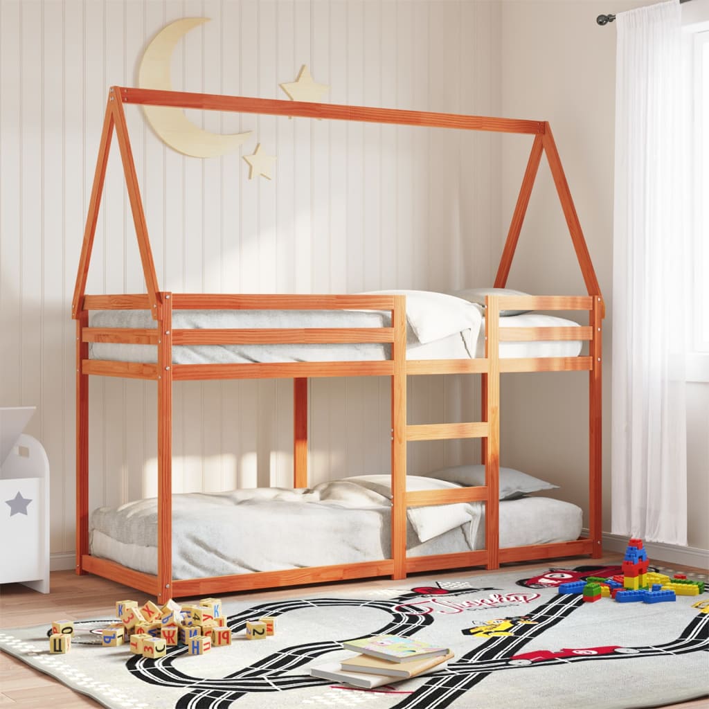 Bunk Bed Without Mattress Solid Wood Pine