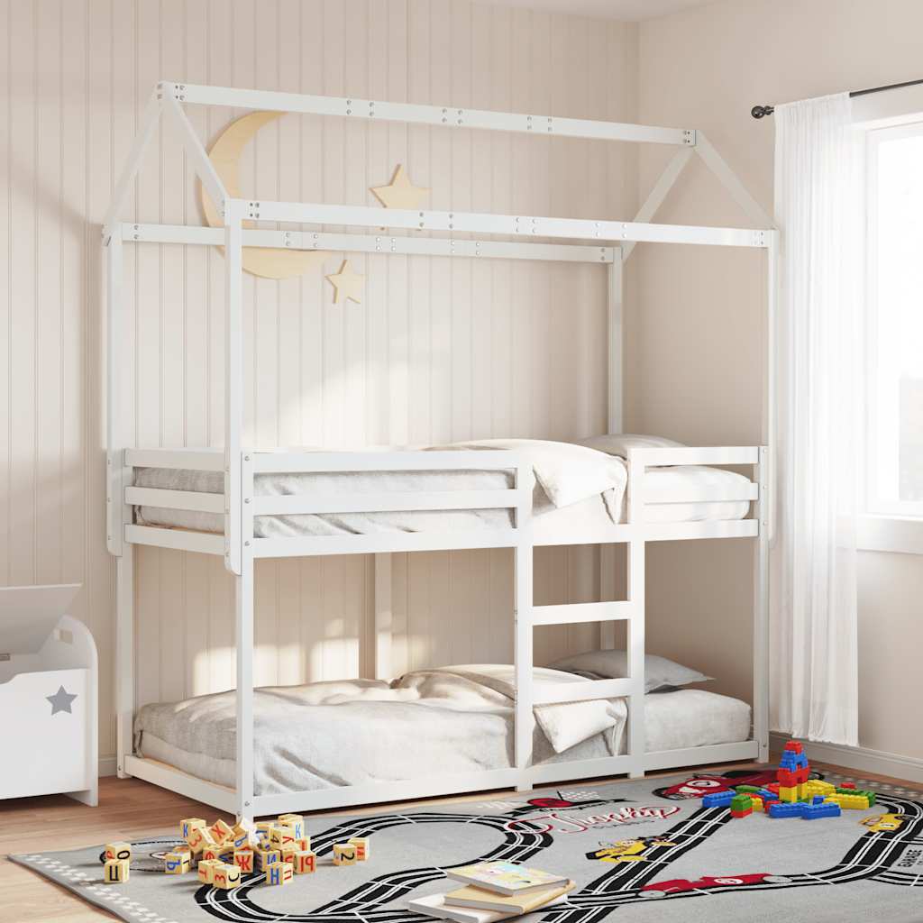 Bunk Bed Without Mattress Single Solid Wood Pine