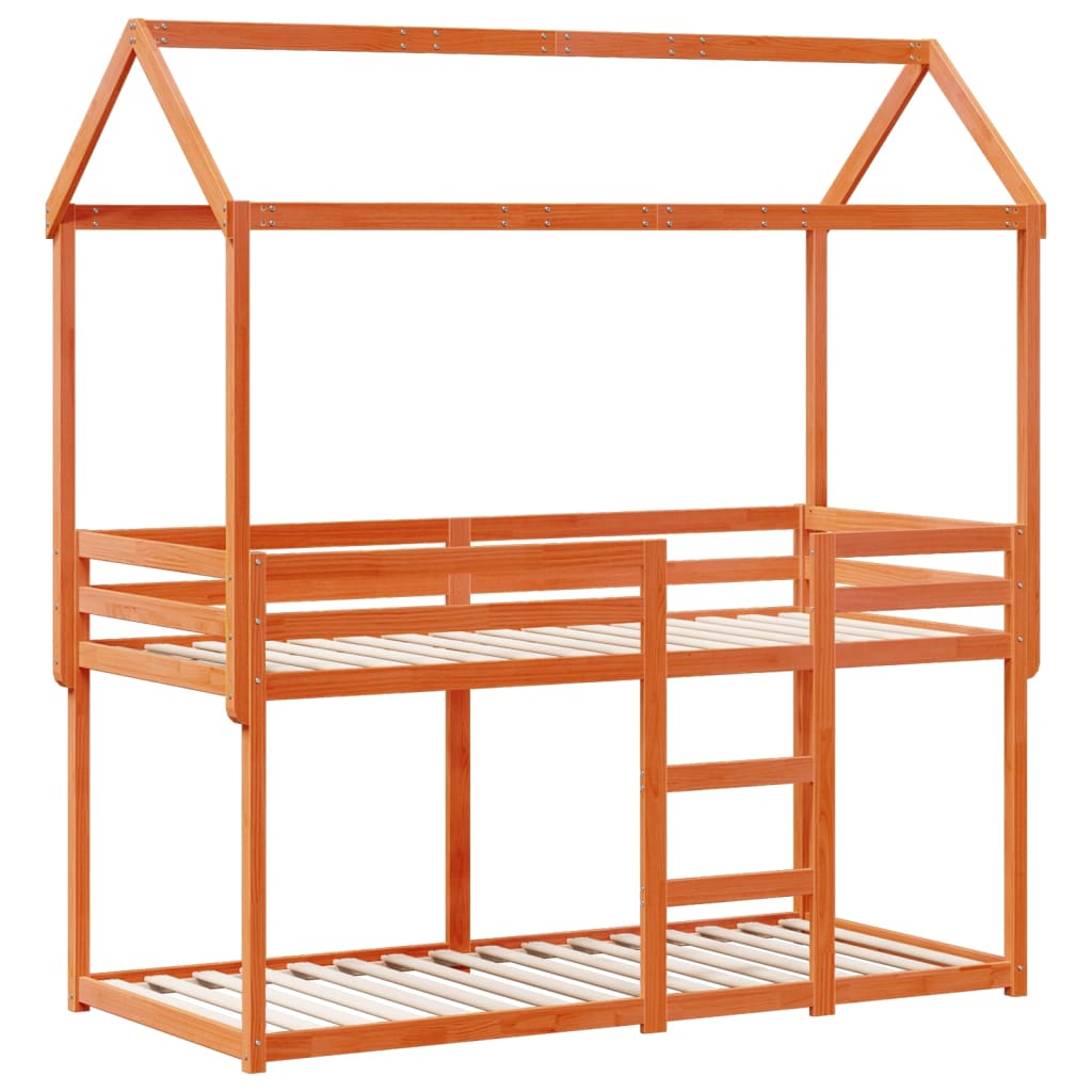 Bunk Bed Without Mattress Solid Wood Pine