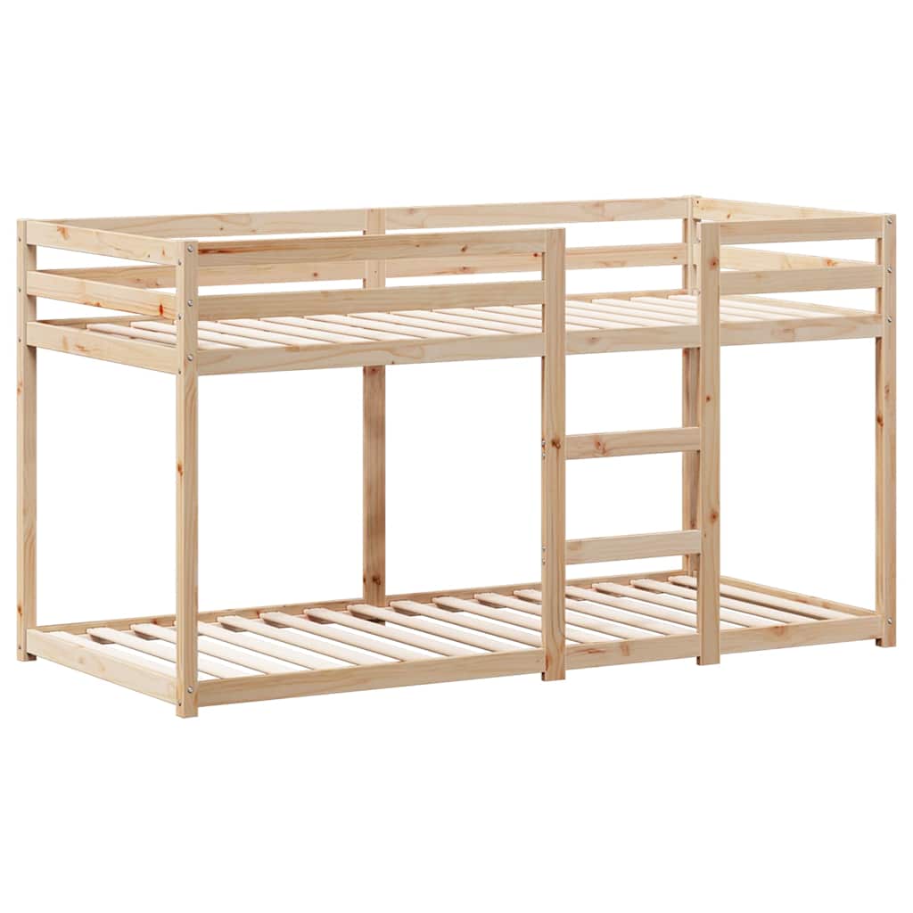Bunk Bed Without Mattress Single Solid Wood Pine