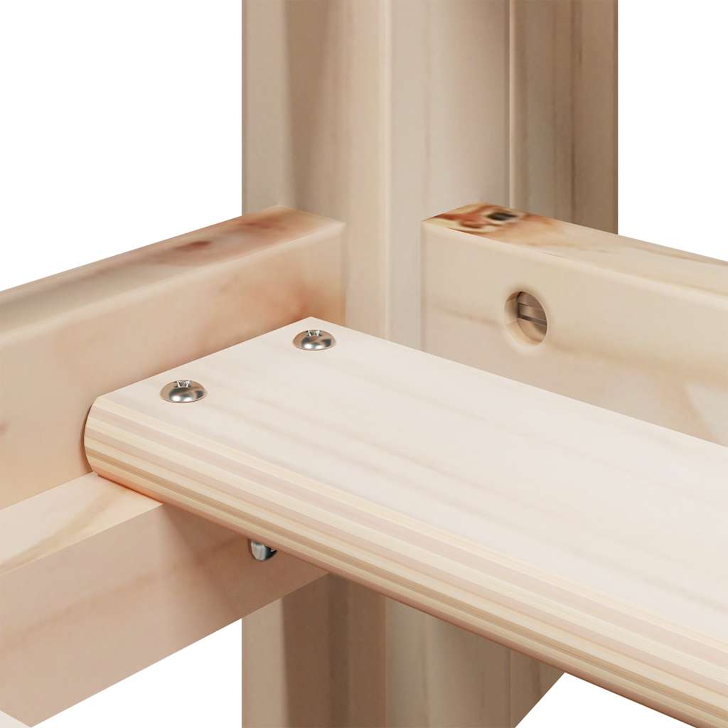 Bunk Bed Without Mattress Single Solid Wood Pine