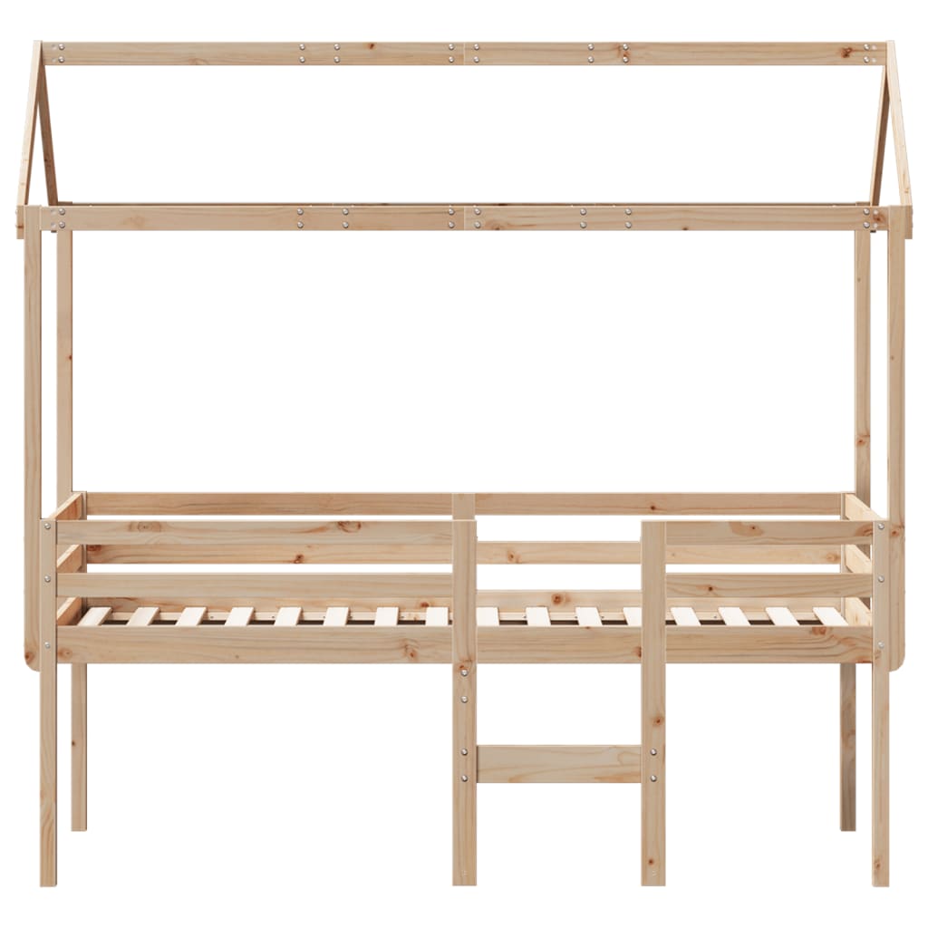 High Sleeper Bed Without Mattress Solid Wood Pine