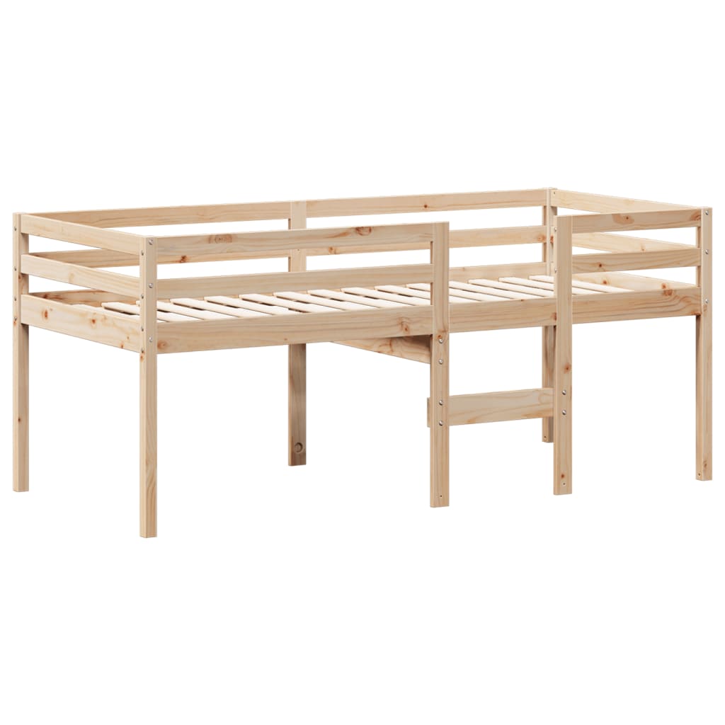 High Sleeper Bed Without Mattress Solid Wood Pine