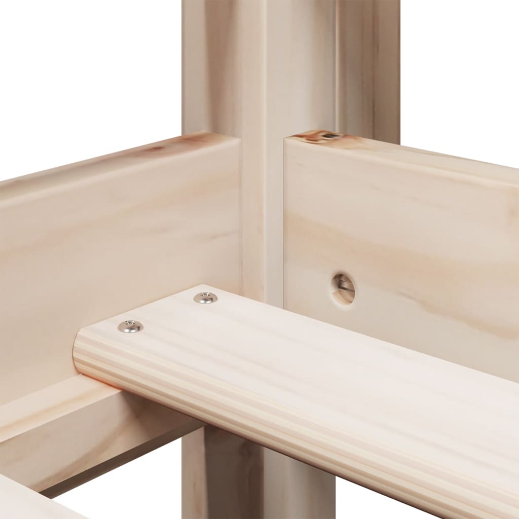 High Sleeper Bed Without Mattress Solid Wood Pine