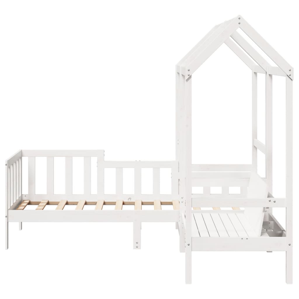 Day Bed And Bench Set With Roof Without Mattress Single