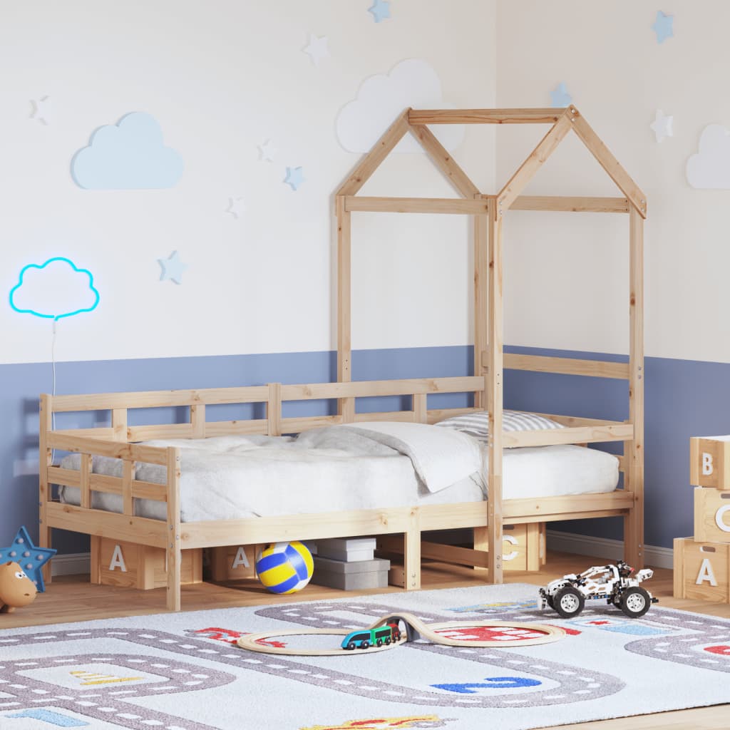 Day Bed With Roof Without Mattress Single Solid Wood