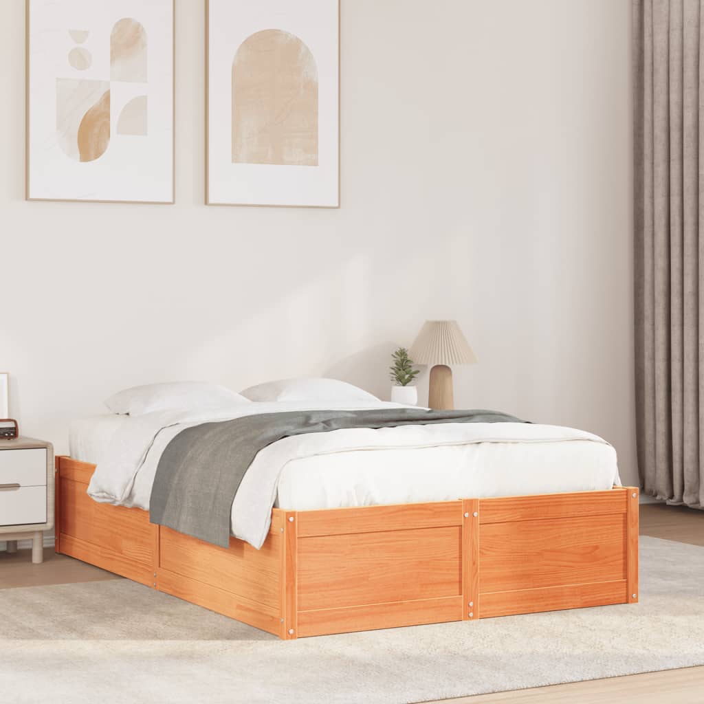 Bed Frame Without Mattress Solid Wood Pine