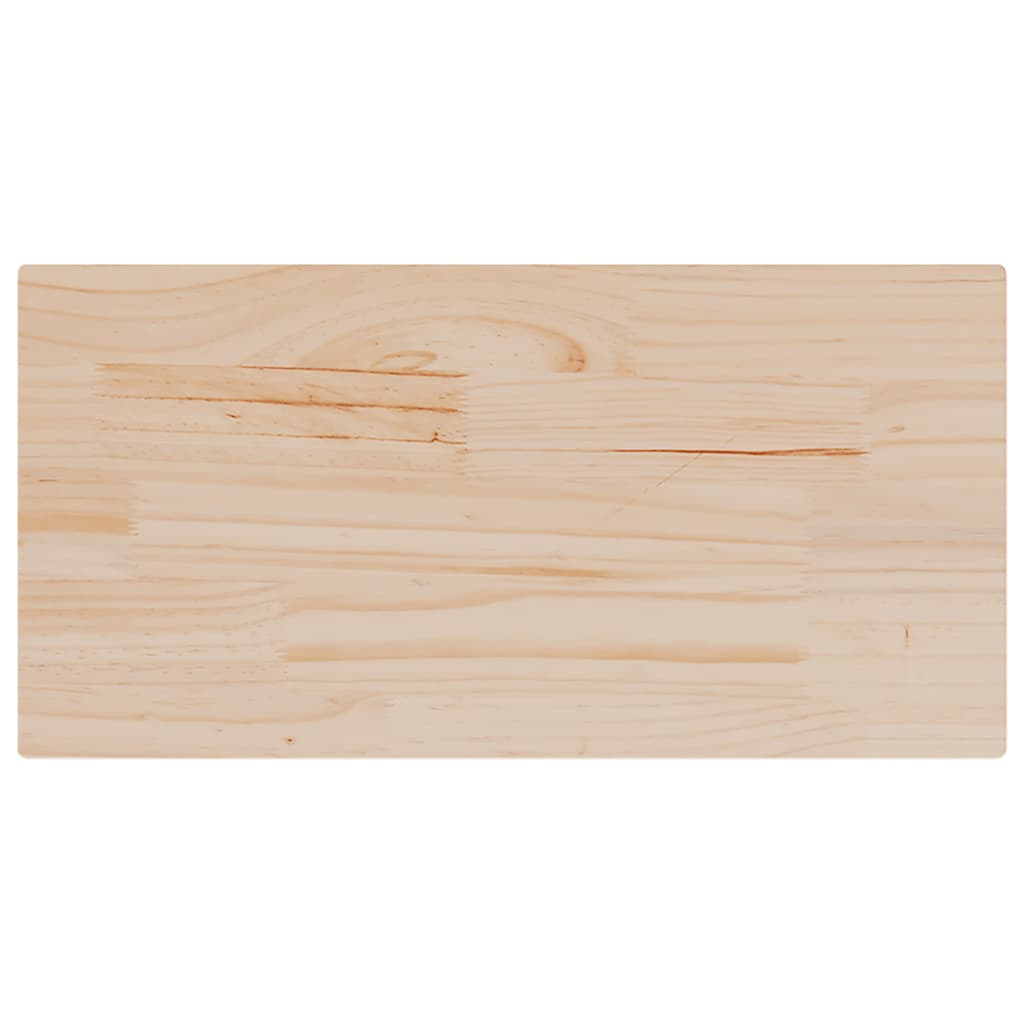 Table Tops 2 Pcs 80X40X1.7 Cm Rectangular Solid Wood Pine