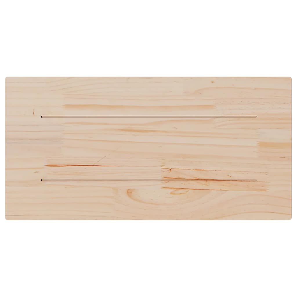 Table Tops 2 Pcs 80X40X1.7 Cm Rectangular Solid Wood Pine
