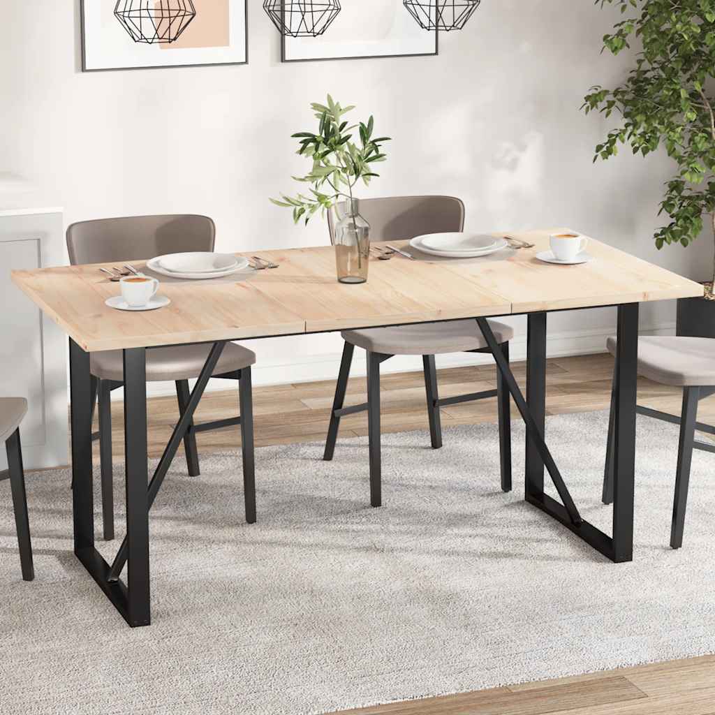 Table Tops 2 Pcs 80X40X1.7 Cm Rectangular Solid Wood Pine