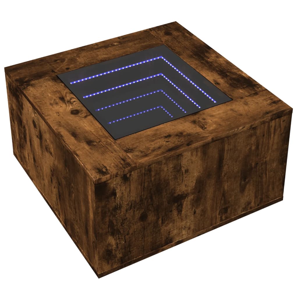 Coffee Table With Led Engineered Wood