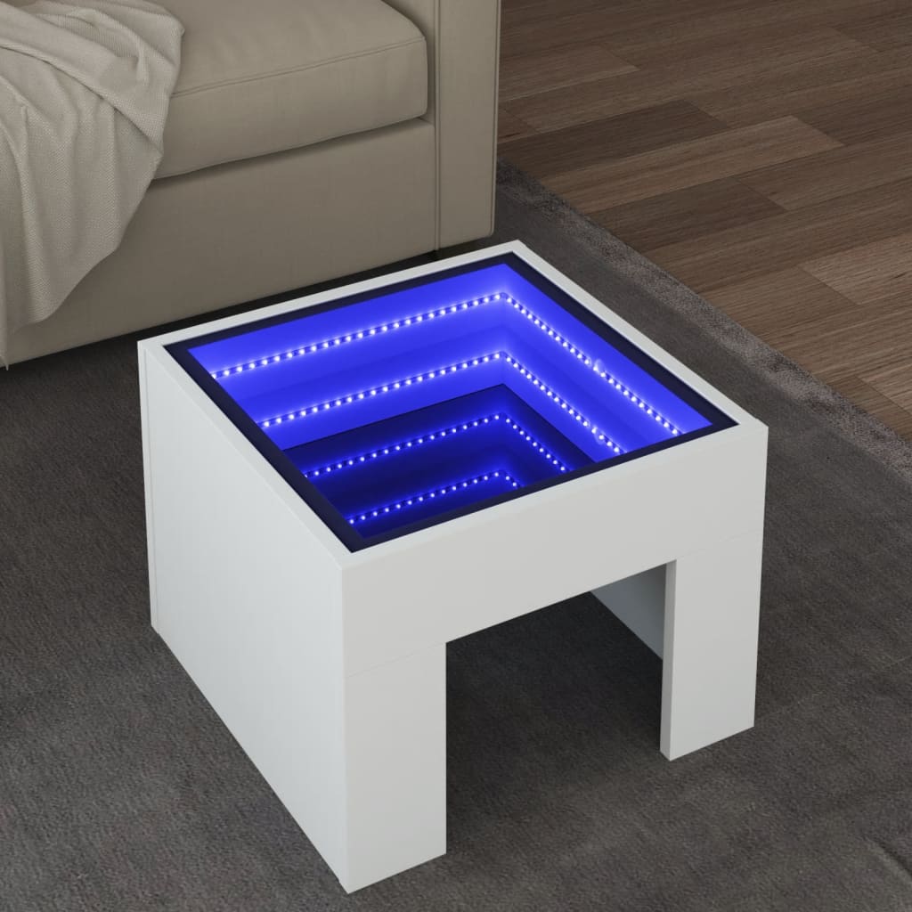 Coffee Table With Infinity Led 70X50X30 Cm