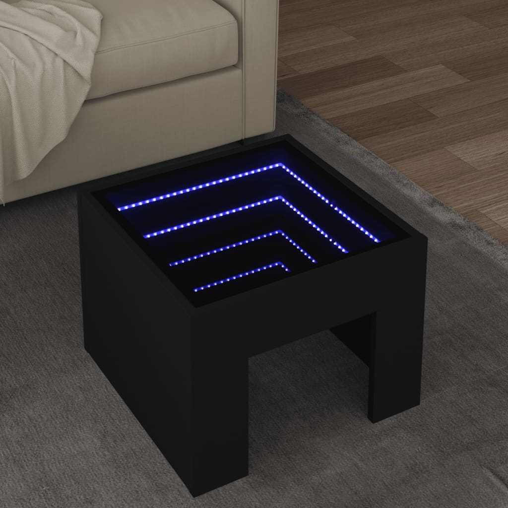 Coffee Table With Infinity Led 70X50X30 Cm