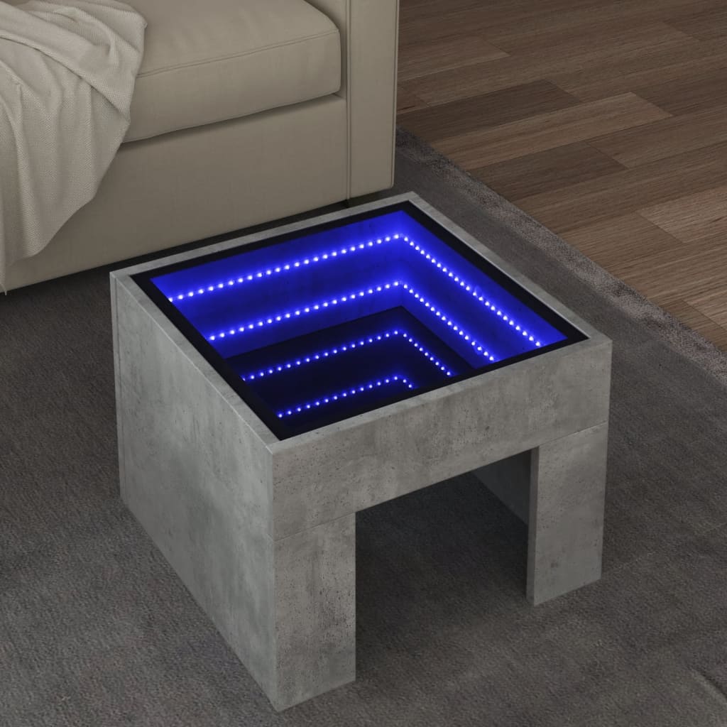 Coffee Table With Infinity Led 70X50X30 Cm