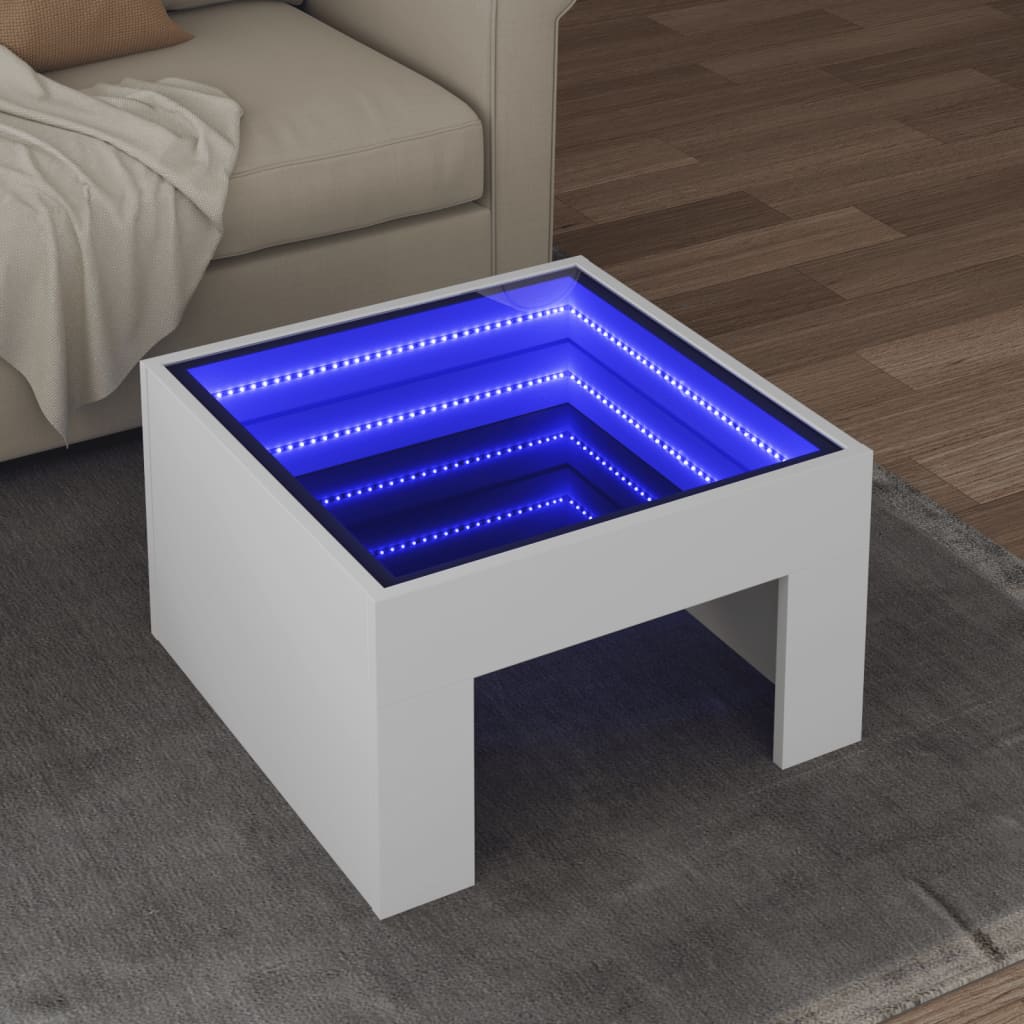 Coffee Table With Infinity Led 70X50X30 Cm