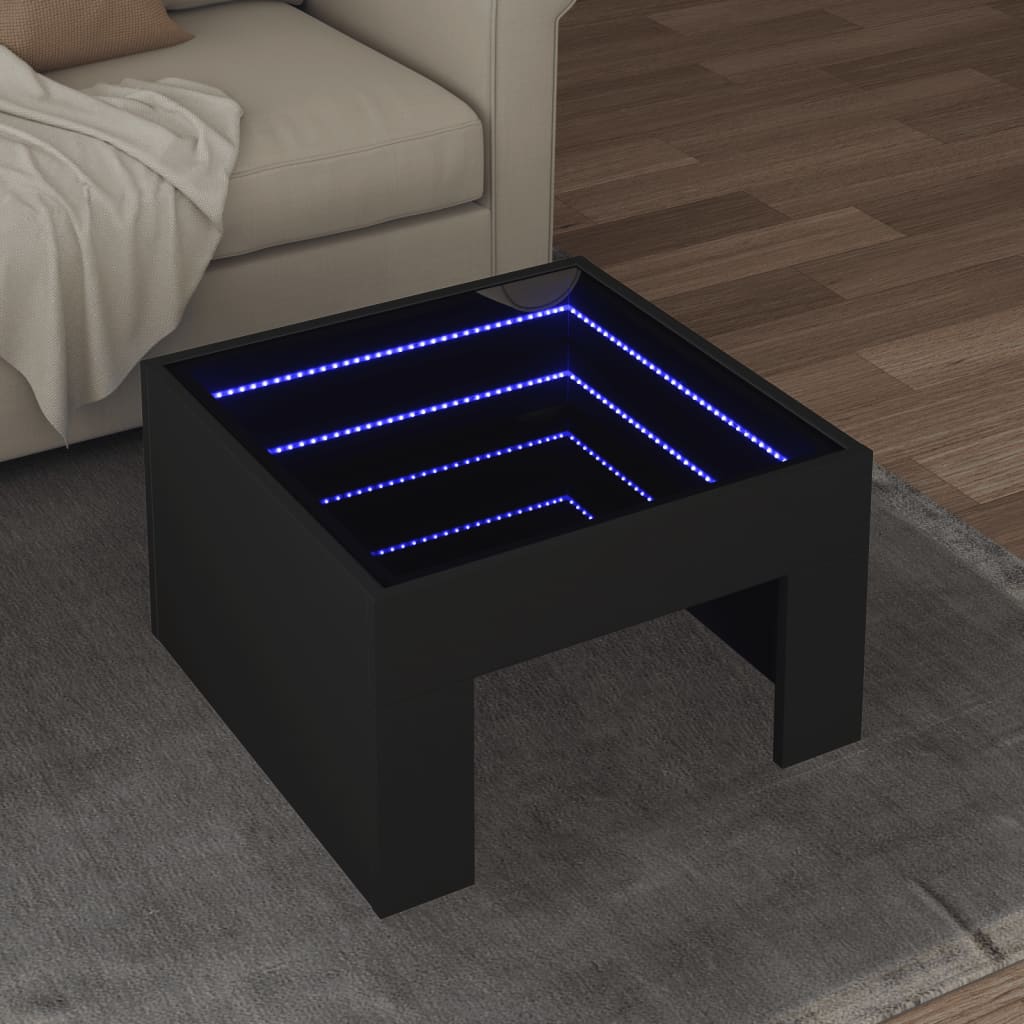 Coffee Table With Infinity Led 70X50X30 Cm