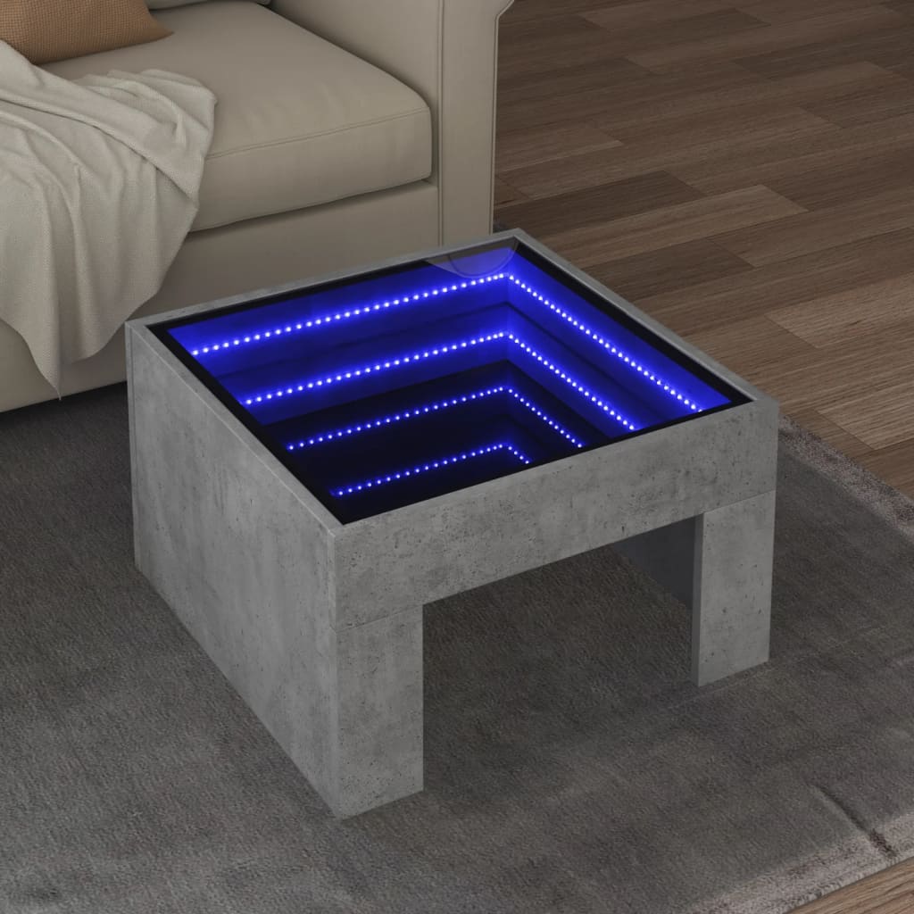 Coffee Table With Infinity Led 70X50X30 Cm