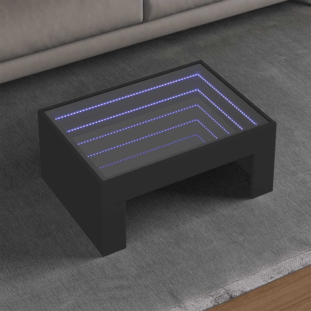 Coffee Table With Infinity Led 70X50X30 Cm