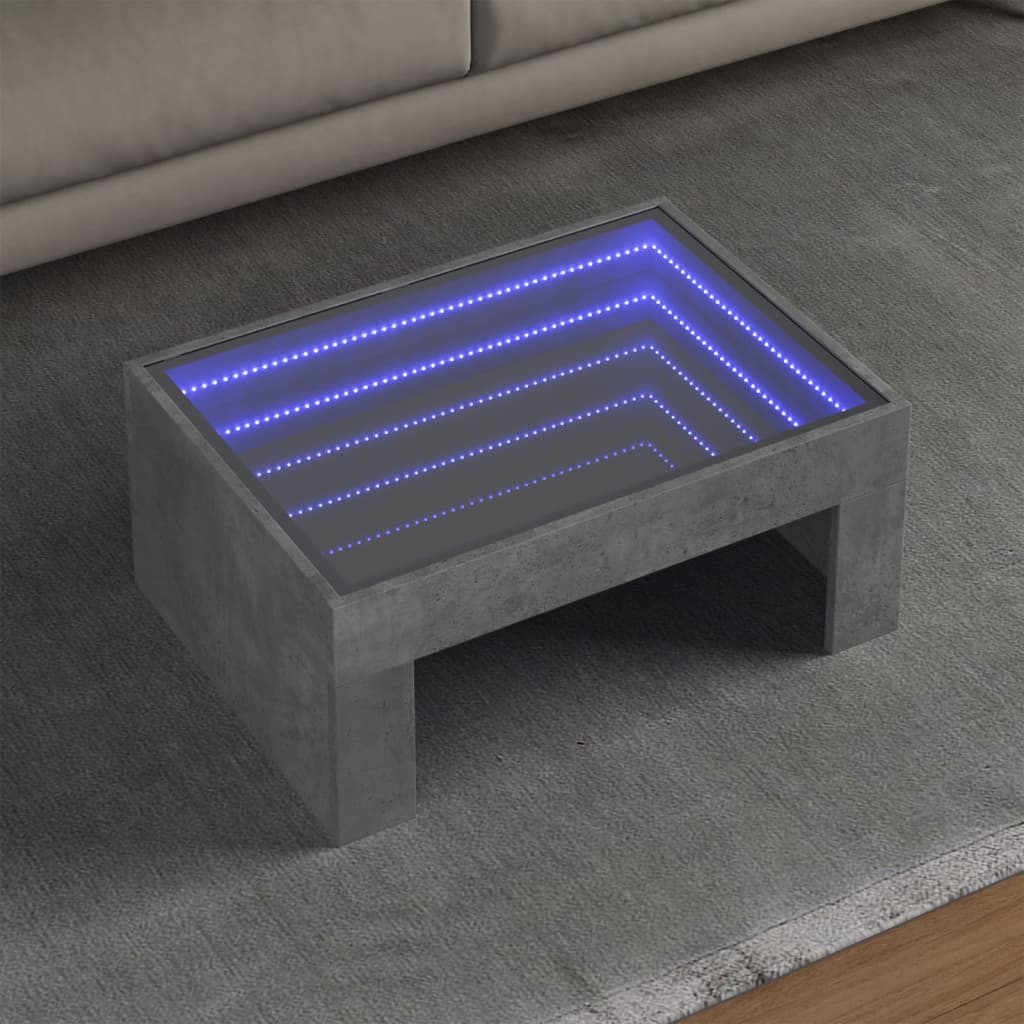 Coffee Table With Infinity Led 70X50X30 Cm
