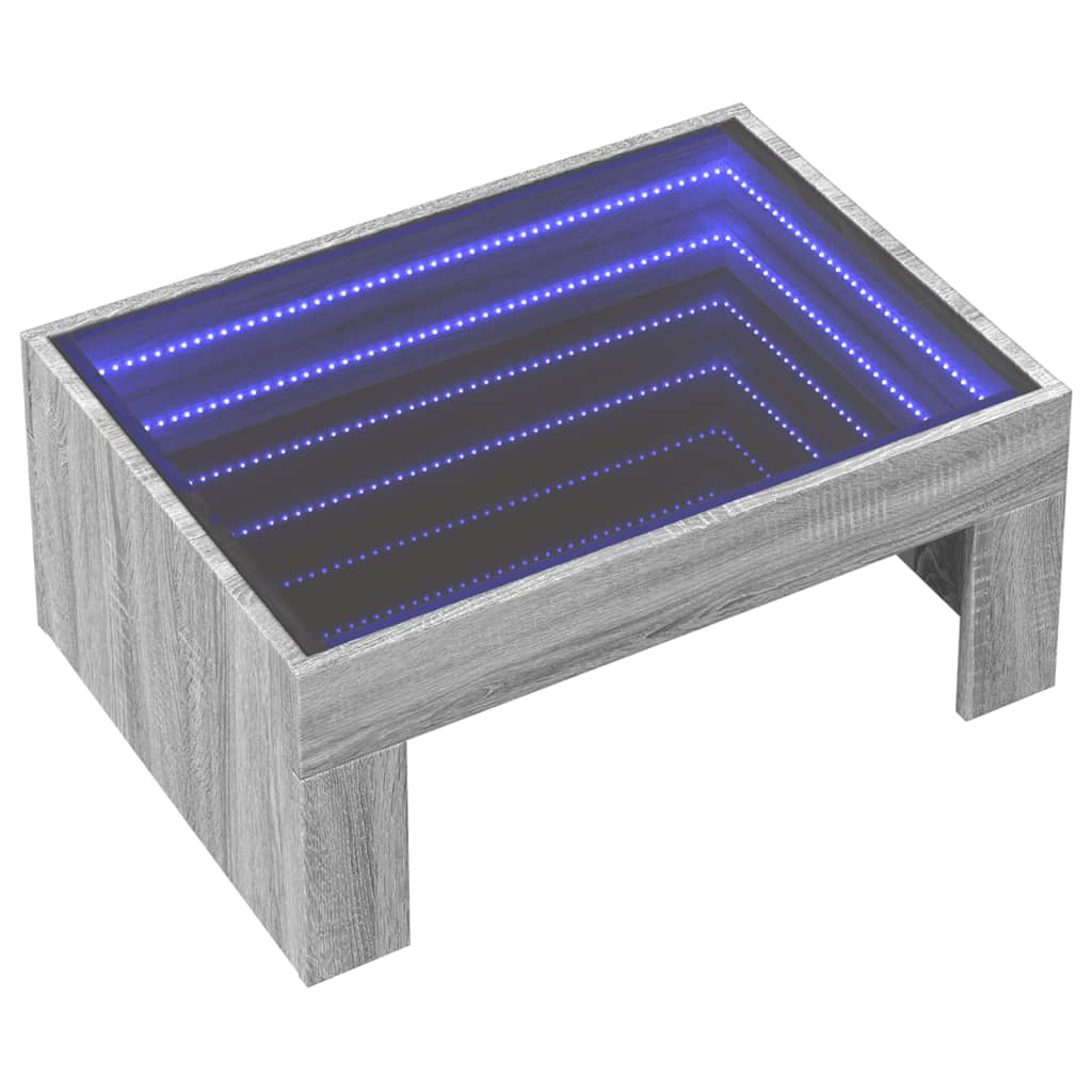 Coffee Table With Infinity Led 70X50X30 Cm