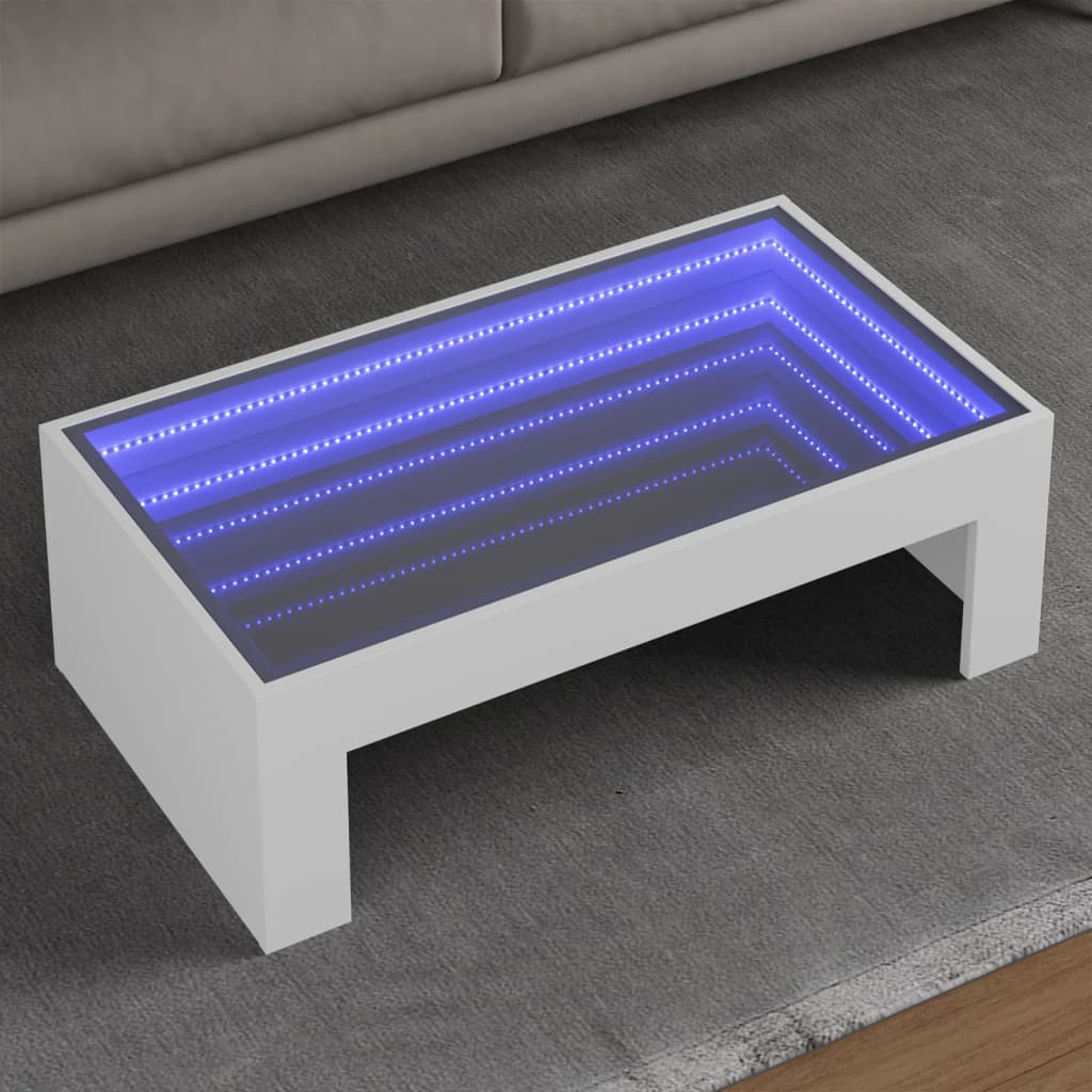 Coffee Table With Infinity Led 70X50X30 Cm