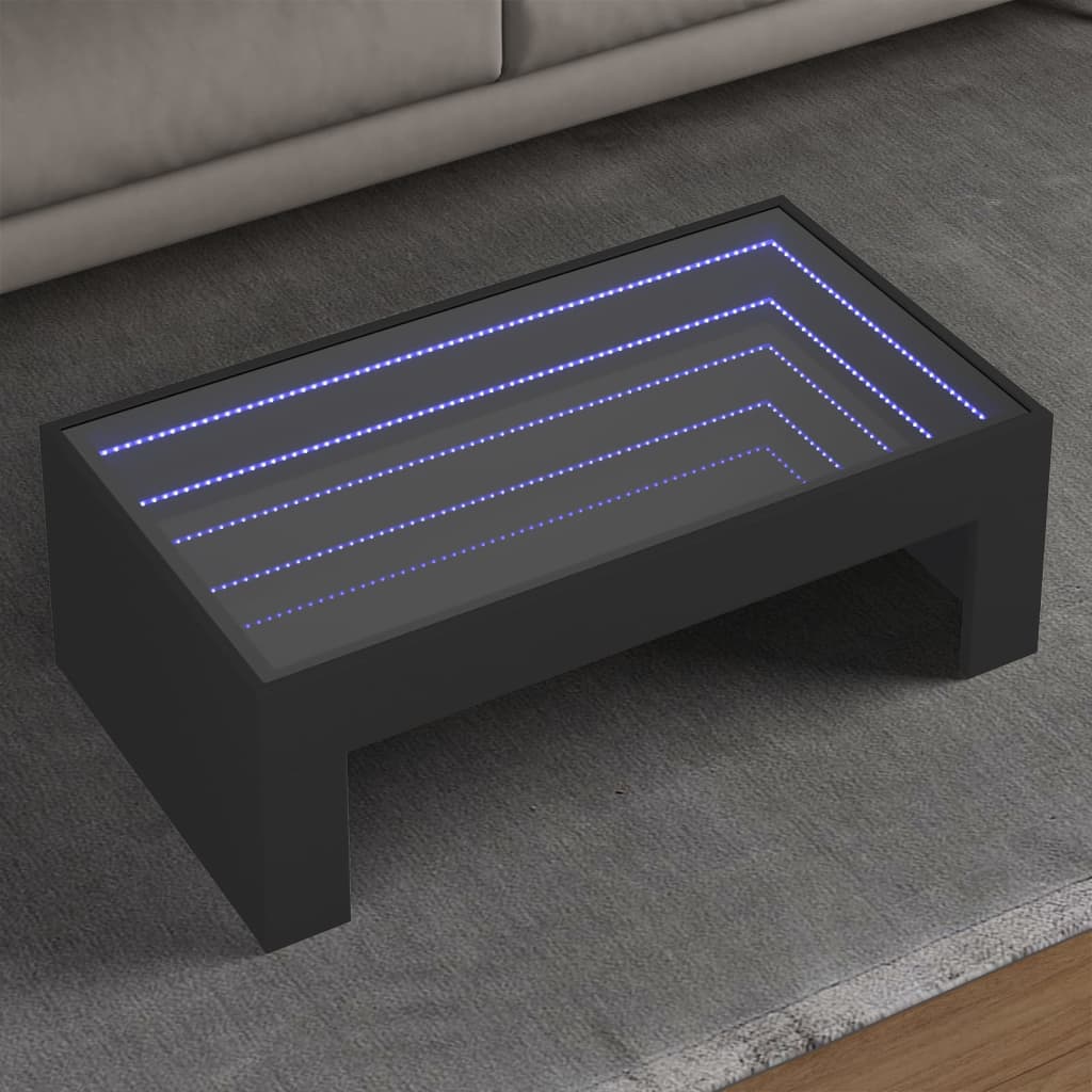 Coffee Table With Infinity Led 70X50X30 Cm
