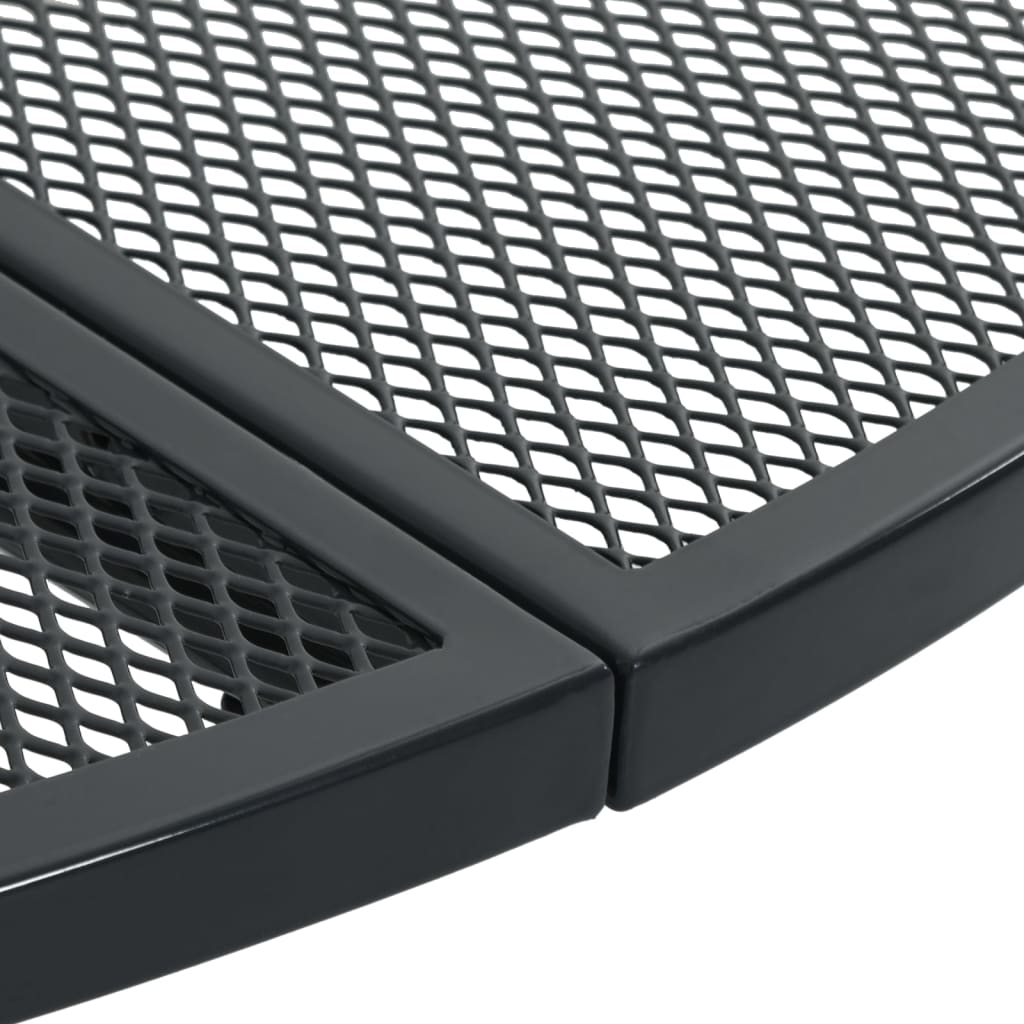 Stackable Garden Chair Set 5 Pcs Anthracite Powder-Coated Steel