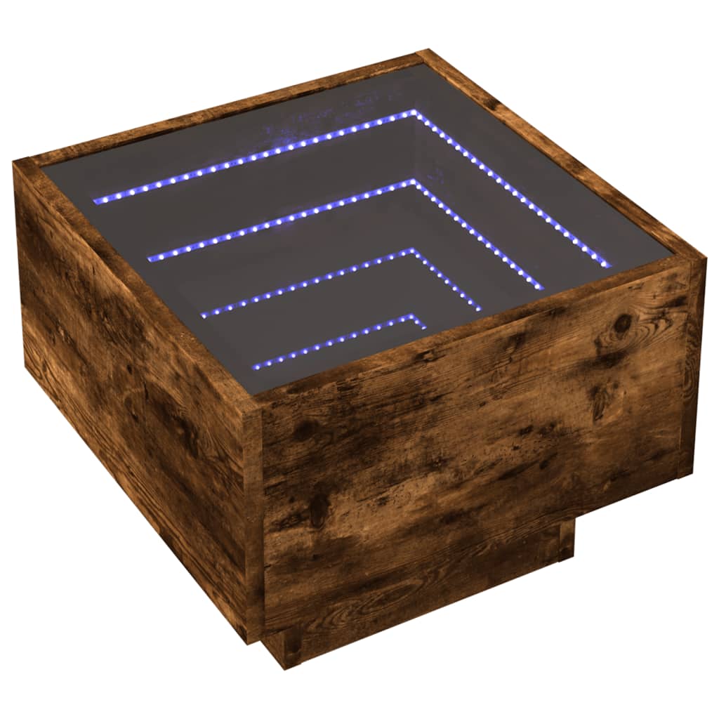 Bedside Table With Infinity Led 40X40X30 Cm