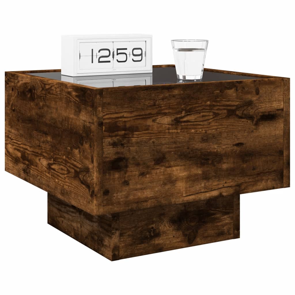 Bedside Table With Infinity Led 40X40X30 Cm
