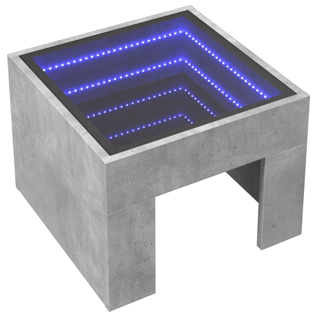 Bedside Table With Infinity Led 40X40X30 Cm